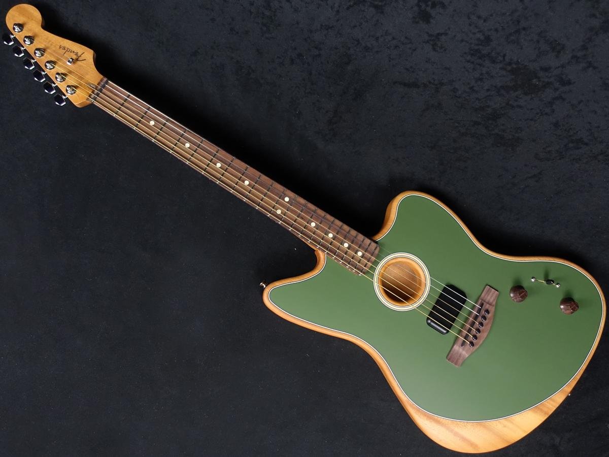Fender Acoustasonic Player Jazzmaster Antique Olive｜平野楽器