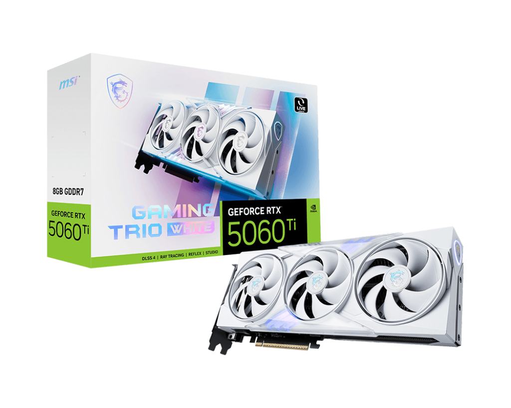 MSI GeForce RTX™ 5060 Ti 8G GAMING TRIO WHITE