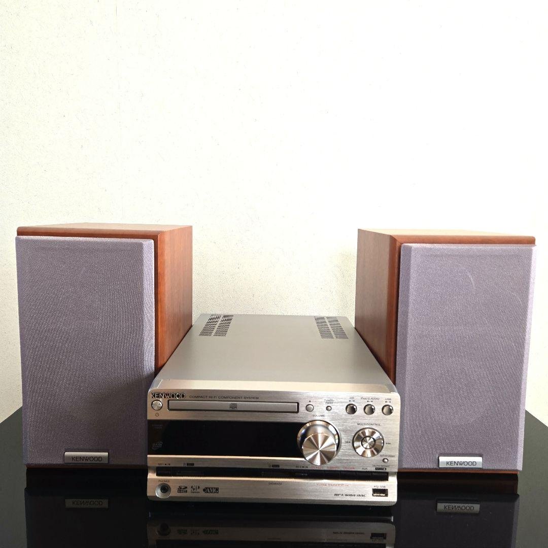 KENWOOD UD-E77WSD CD/USB/SD再生　リモコン有り Yahoo!オークション - KENWOOD UD-E77WSD SD/USBコンパクトHI-FIシステ